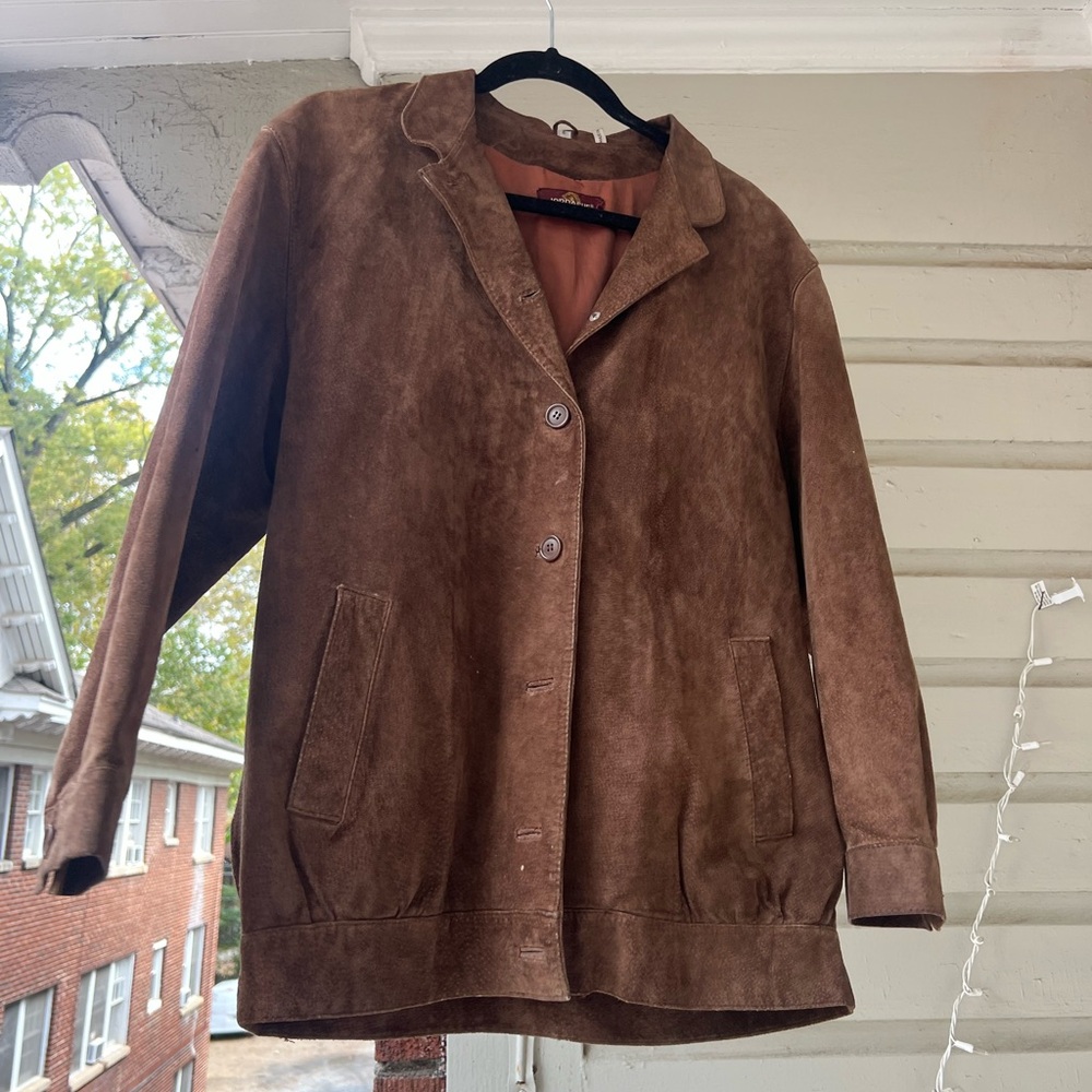 Brown Suede Women's Jacket